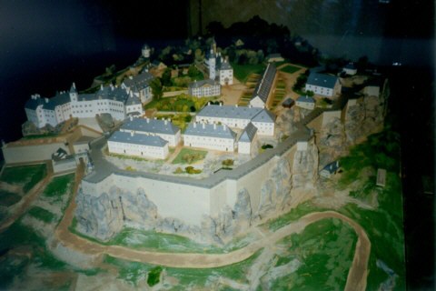 Sachsen, Königstein, Festung Königstein, Modell