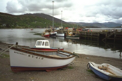 Schottland, Ullapool, Hafen, Fischerboote