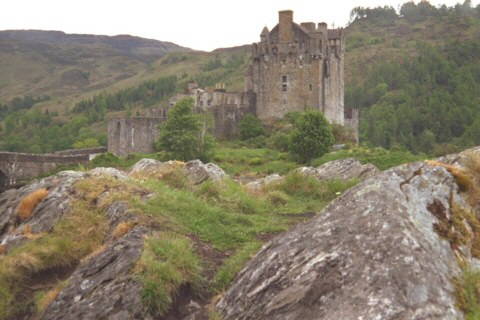 Schottland, Loch Duich, Eilean Donan Castle, Felsen