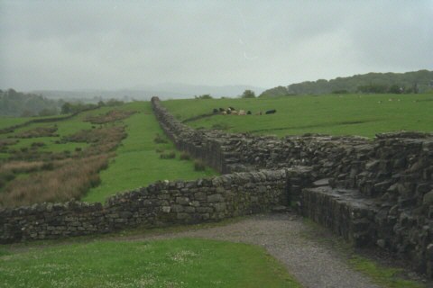 Schottland, Hadrian’s Wall, Mauerreste